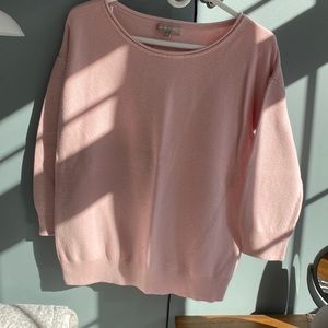 Banana Republic pastel pink cotton sweater
